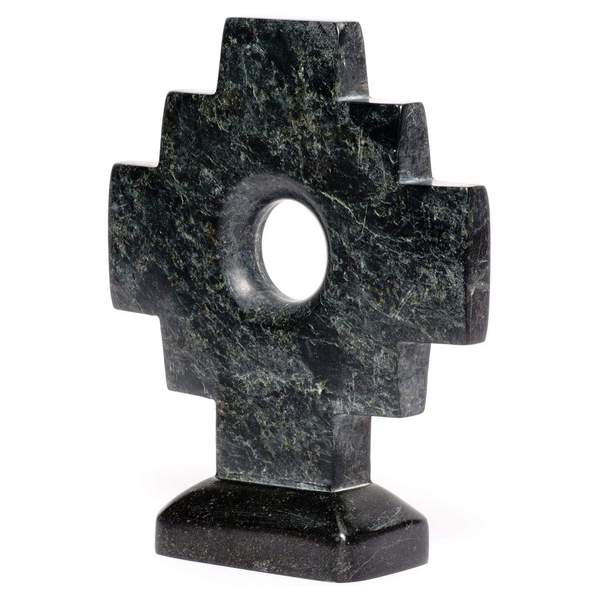 Carved Machu Picchu Stone Chakana- Large