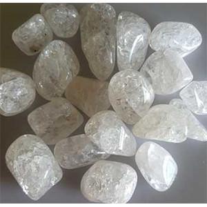 Quartz, Cracked tumbled stones 1 lb