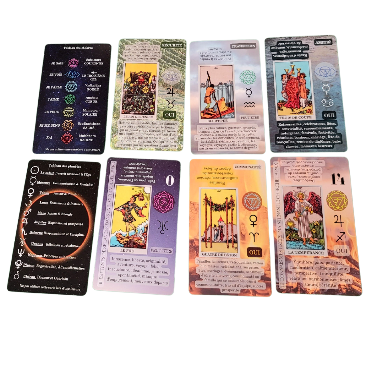 Witchy Cauldron Cartes de Tarot pour Débutants en Français avec Guide, Jeu  de Tarot avec Mots-Clés, Apprentissage des Cartes de Tarot
